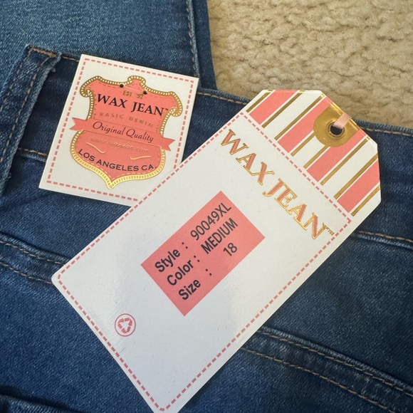 Wax Jean Blue Skinny Distressed Denim - Picture 3 of 4